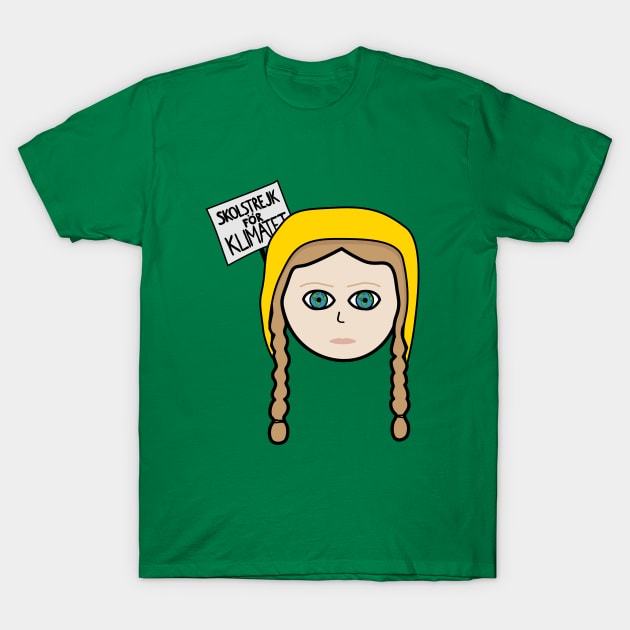 Greta Thunberg 1 T-Shirt by helengarvey